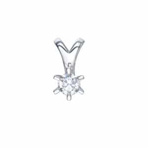 ENSTENSANHENG HVITTGULL DIAMANT 0.30 CT TW.SI