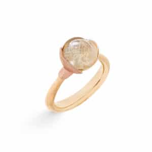 OLE LYNGGAARD RING LOTUS STR 1 RUTILKVARTS