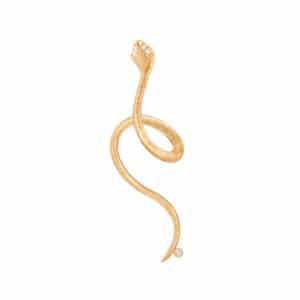 OLE LYNGGAARD ØREDOBBER SNAKES MED DIAMANTER