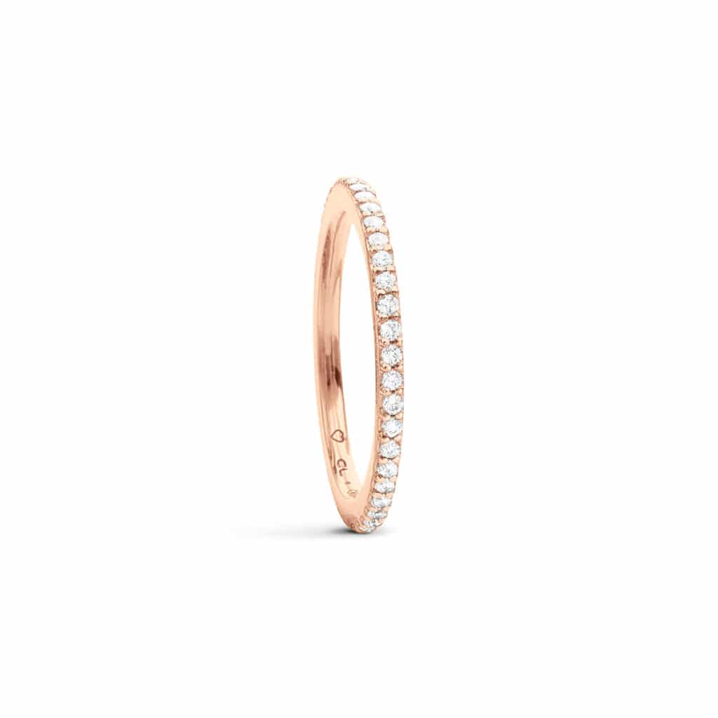 OLE LYNGGAARD RING LOVE BANDS RETT ROSEGULL