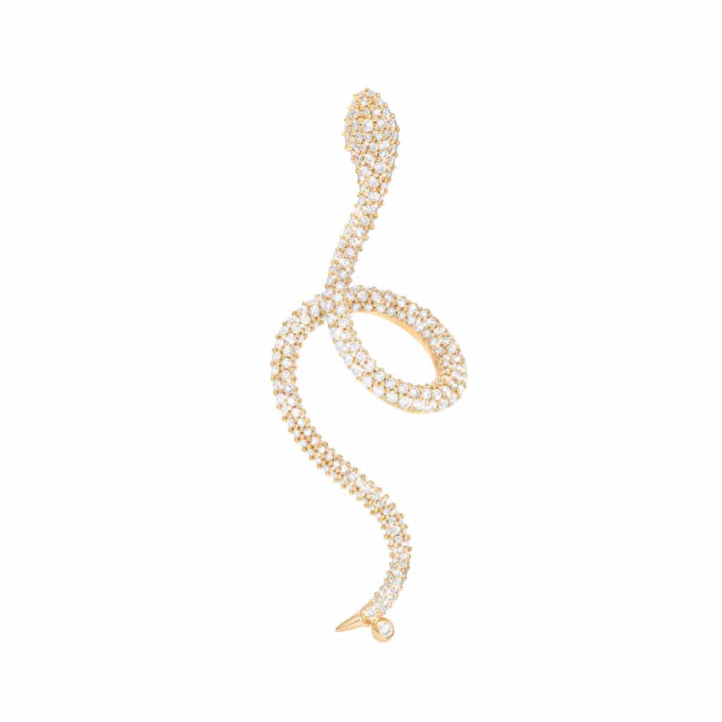 OLE LYNGGAARD ØREDOBBER SNAKES PAVÉ