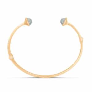 OLE LYNGGAARD ARMRING NATURE AQUAMARINE