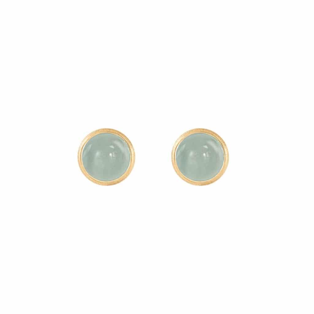 OLE LYNGGAARD ØREDOBBER LOTUS AQUAMARINE