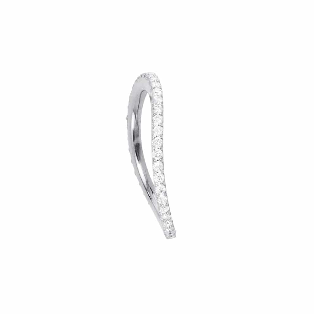 OLE LYNGGAARD RING LOVE BANDS BUET HVITTGULL