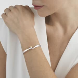 GEORG JENSEN ARMRING TORUN SØLV OG GULL