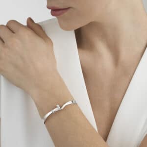 GEORG JENSEN ARMRING TORUN SØLV OG DIAMANTER
