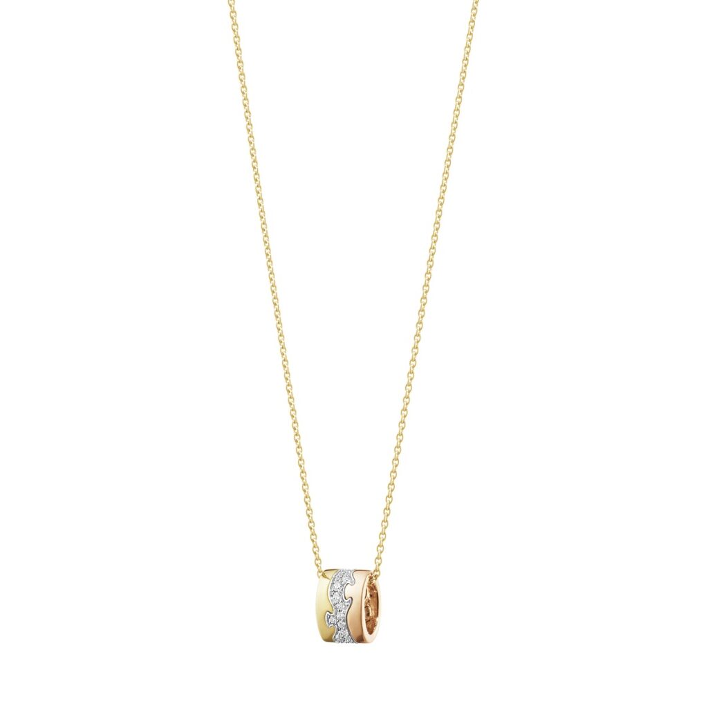 GEORG JENSEN SMYKKE FUSION MED ANHENG OG DIAMANTER