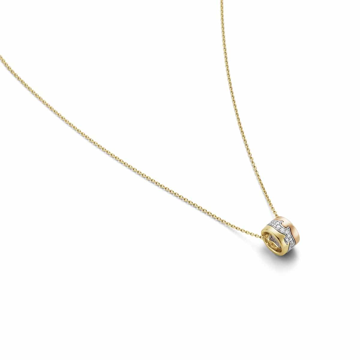 GEORG JENSEN SMYKKE FUSION MED ANHENG OG DIAMANTER