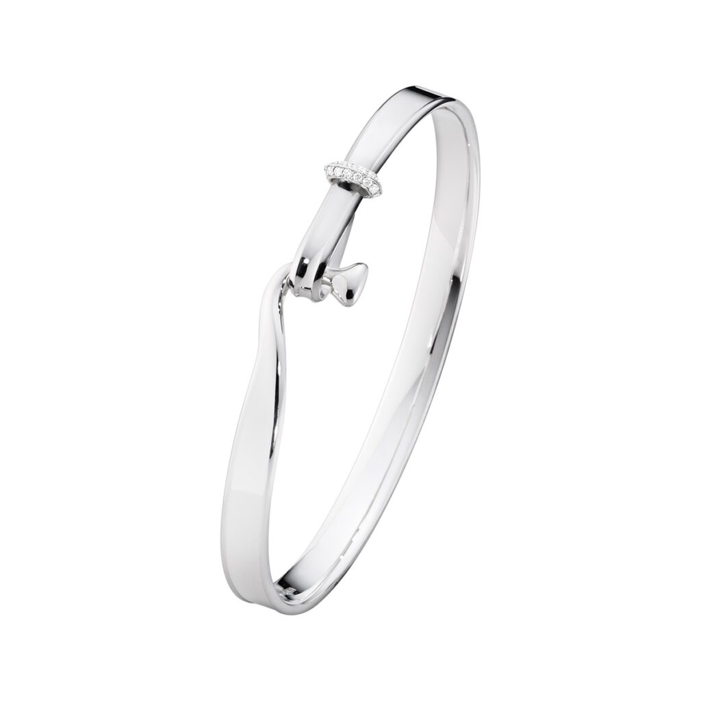 GEORG JENSEN ARMRING TORUN SØLV OG DIAMANTER