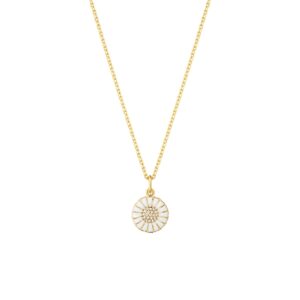 GEORG JENSEN SMYKKE DAISY FORGYLT SØLV OG DIAMANTER 11MM