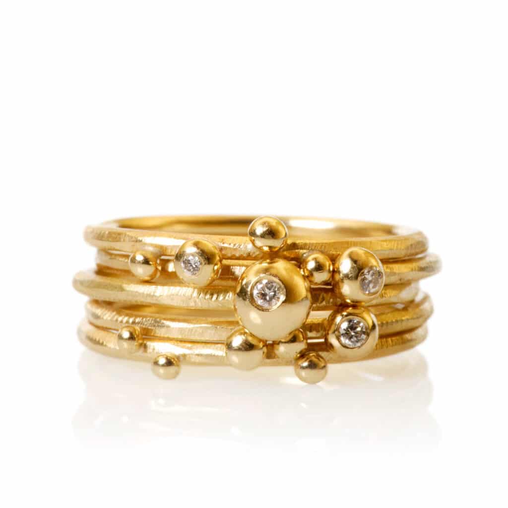 DULONG RINGER DELPHIS SETT MED DIAMANTER
