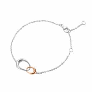 GEORG JENSEN ARMBÅND OFFSPRING SØLV OG GULL