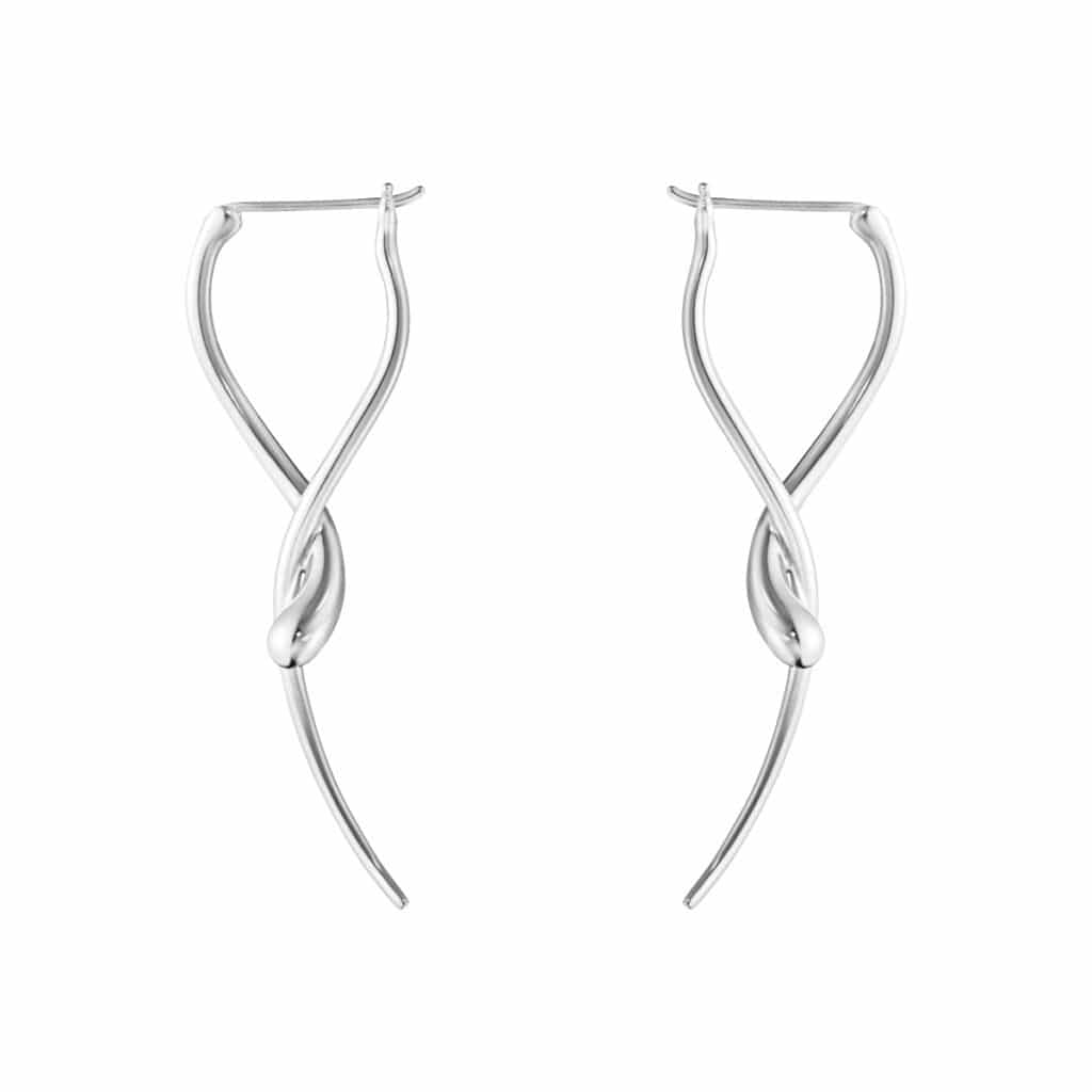 GEORG JENSEN ØREDOBBER MERCY SØLV
