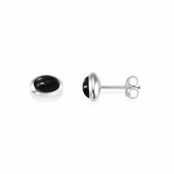 EFVA ATTLING ØREDOBBER LOVE BEAD SØLV ONYX
