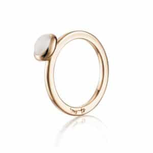 EFVA ATTLING RING LOVE BEAD MÅNESTEN GULL