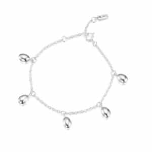 EFVA ATTLING ARMBÅND LOVE BEADS PLAIN SØLV