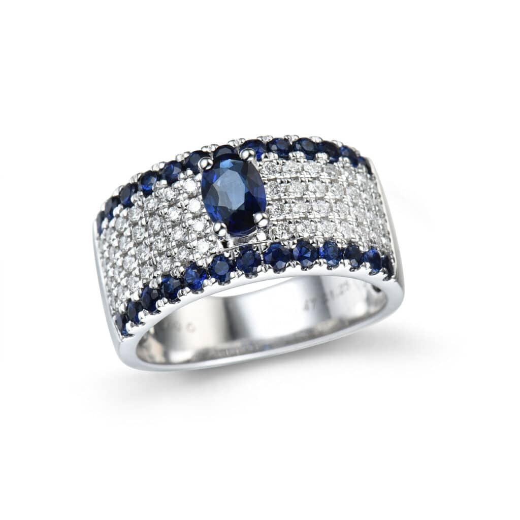 RING SAPPHIRE DREAM WHIT DIAMONDS