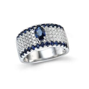 RING SAPPHIRE DREAM WHIT DIAMONDS