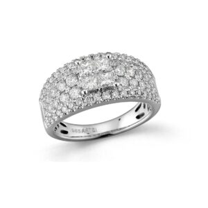 DIAMANTRING BRED 1,64CT TW.SI PRINSESSE & BRILLIANT