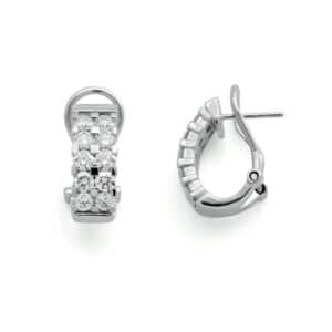 ØRERINGER HVITTGULL MED DIAMANTER 2.00CT