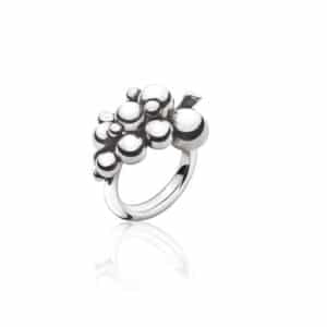 GEORG JENSEN RING MOONLIGHT GRAPES SØLV LITEN