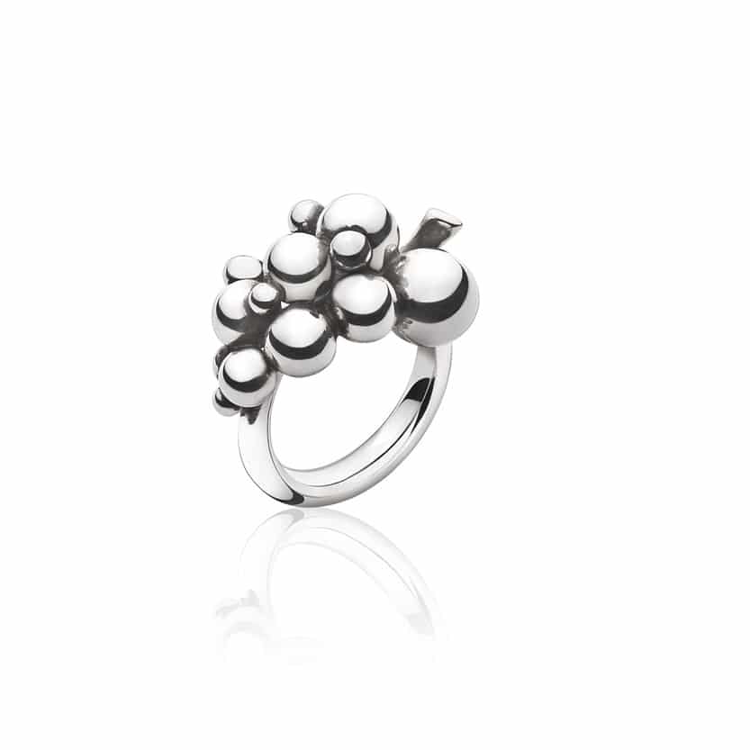 GEORG JENSEN RING MOONLIGHT GRAPES SØLV LITEN