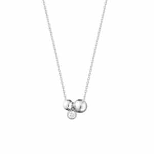 GEORG JENSEN KJEDE MED ANHENG MOONLIGHT GRAPES SØLV MED DIAMANT