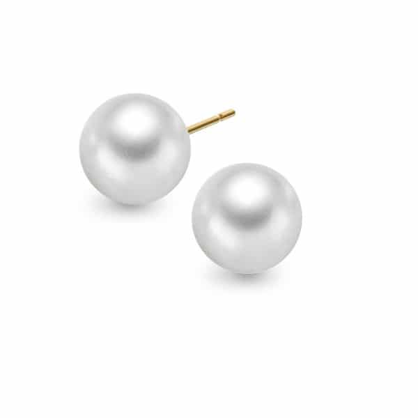 PERLEØREDOBBER I GULL 10-10,5MM