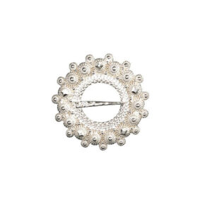 HALSRING HVITT SØLV 42MM