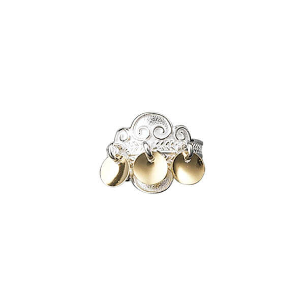 RING HVIT FORGYLT
