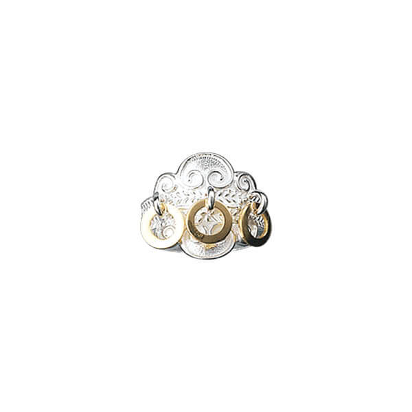 RING HVIT FORGYLT