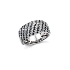 DIAMANTRING BLACK & WHITE WIDE