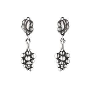 GEORG JENSEN ØREKLIPS MED HENG MOONLIGHT GRAPES SØLV