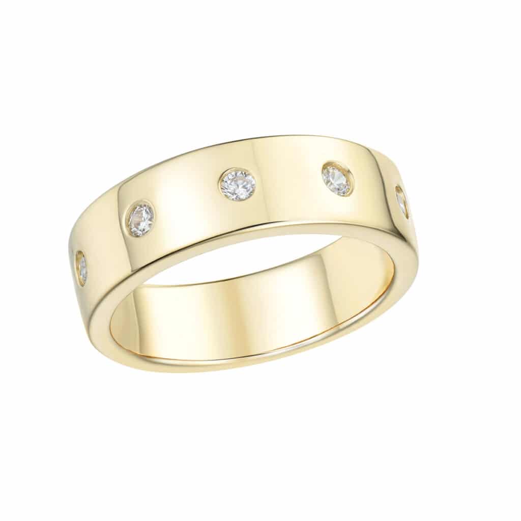 RING YELLOW, WIDE AND STARS