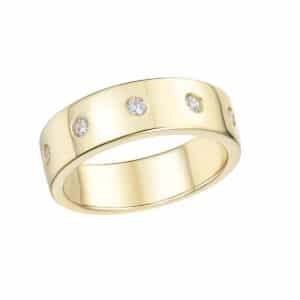 RING YELLOW, WIDE AND STARS