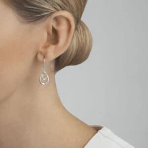 GEORG JENSEN ØREDOBBER OFFSPRING SØLV