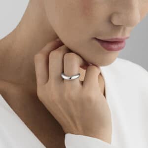 GEORG JENSEN RING OFFSPRING SØLV