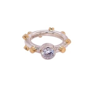 RIKKE HARSHEIM RING GULLKNOTTER M/CZ