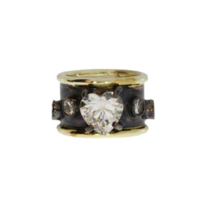 RIKKE HARHSEIM RING BRED OKSIDERT