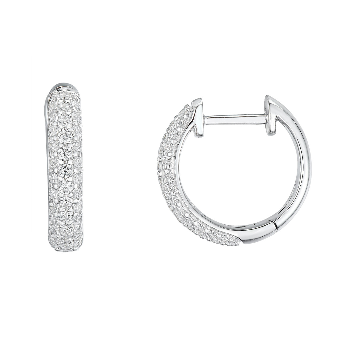 DIAMANT ØRERINGER 0,50CT PAVÈ GULL