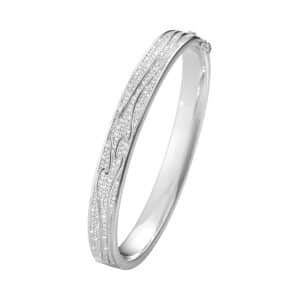 GEORG JENSEN ARMRING FUSION HVITTGULL