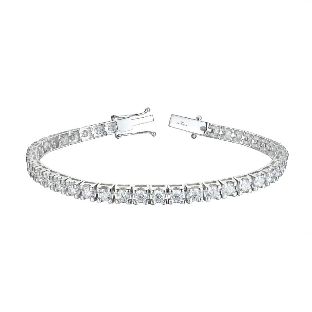 TENNISARMBÅND HVITTGULL 5,02CT