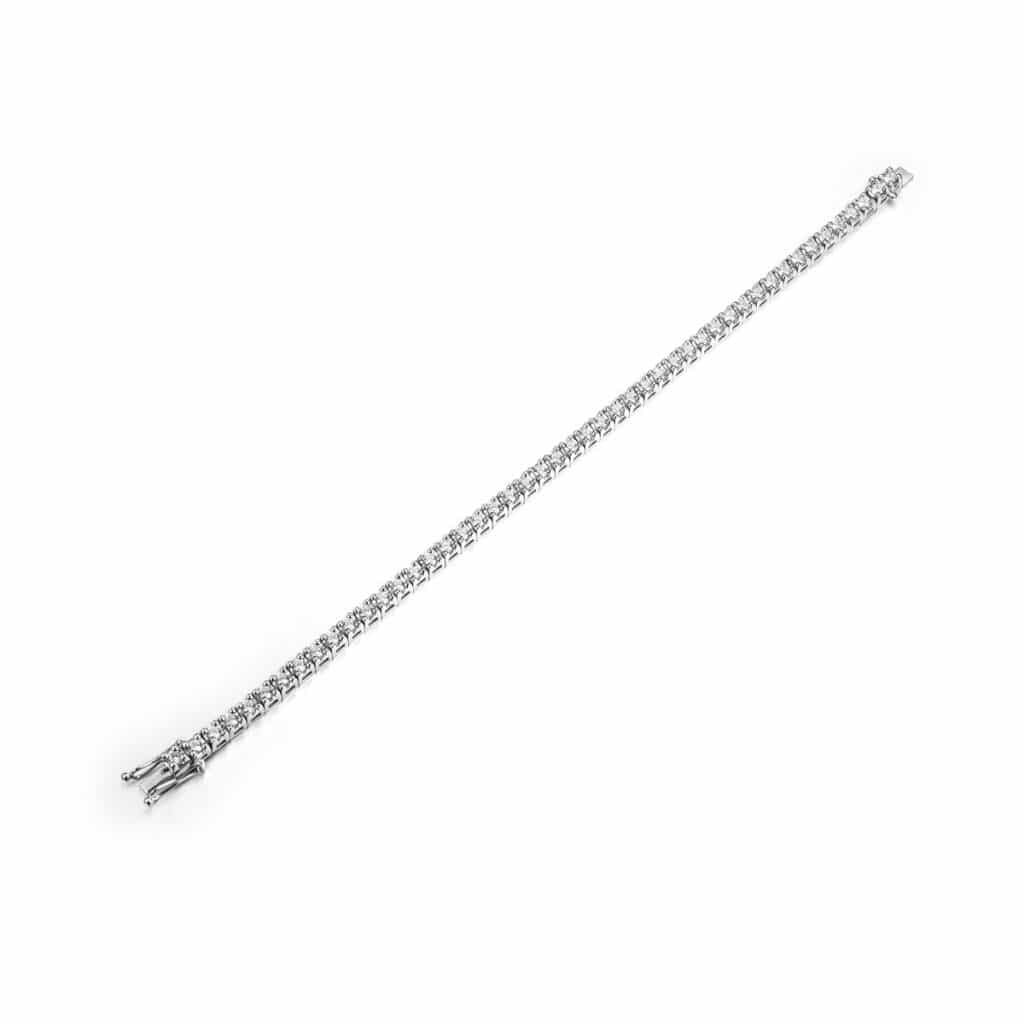 TENNISARMBÅND HVITTGULL 2,85CT