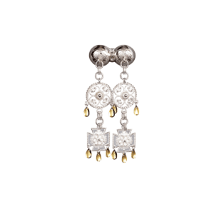 MÄRTHA-KNAPPEN HALSSØLJE HVIT FOTGYLT