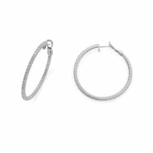 DIAMANT ØRERINGER 0,96CT HVITTGULL