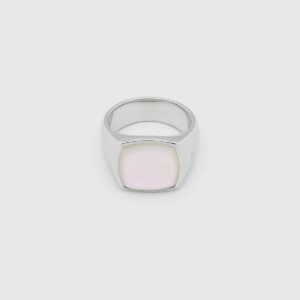 TOM WOOD RING CUSHION WHITE MOTHER OF PEARL