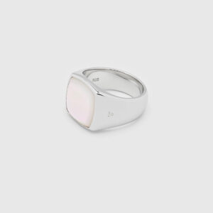 TOM WOOD RING CUSHION WHITE MOTHER OF PEARL