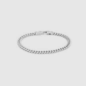 TOM WOOD ARMBÅND CURB SILVER L