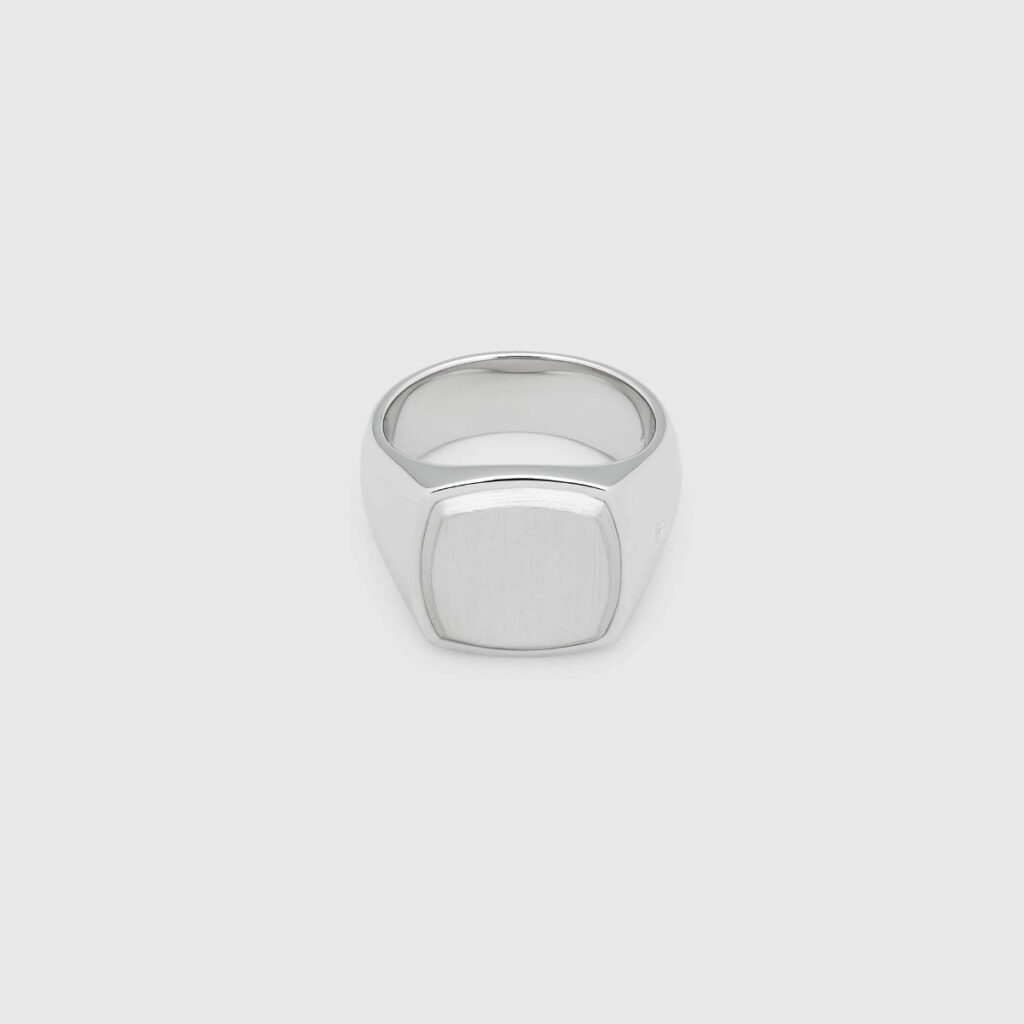 TOM WOOD RING CUSHION SILVER TOP