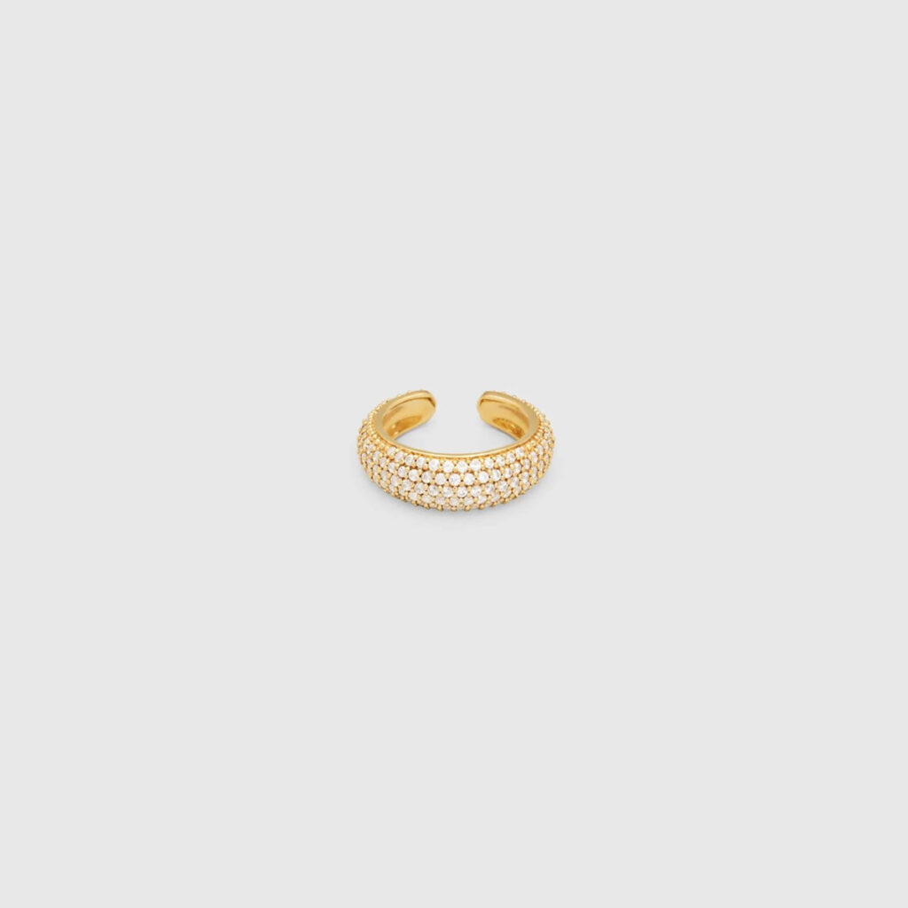 TOM WOOD EAR CUFF THICK ZIRKONIA FORGYLT